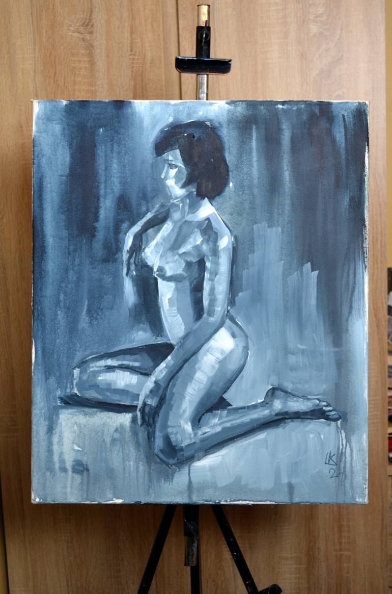 Original Abstract Nude Painting by Lada Kholosho