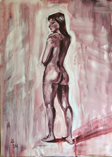Print of Abstract Nude Paintings by Lada Kholosho