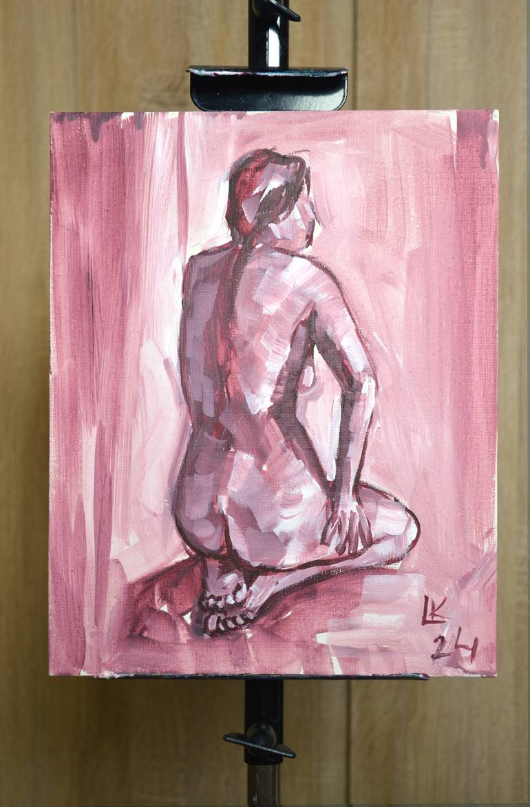 Original Abstract Nude Painting by Lada Kholosho
