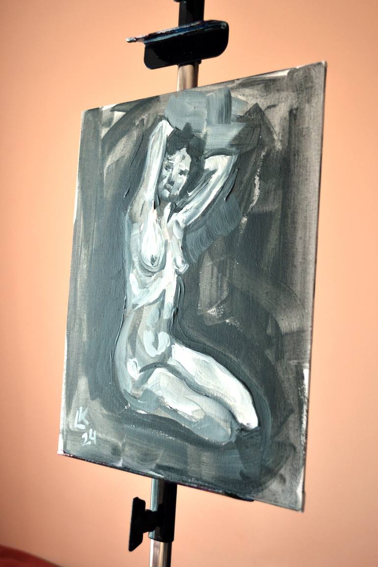 Original Abstract Nude Painting by Lada Kholosho