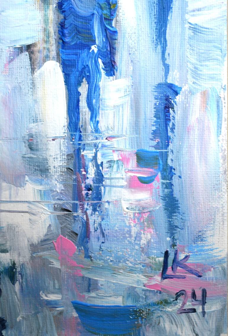 Original Abstract Cities Painting by Lada Kholosho