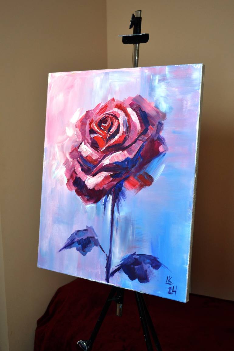 Original Floral Painting by Lada Kholosho