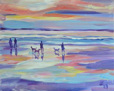 Original Contemporary Beach Paintings by Lada Kholosho