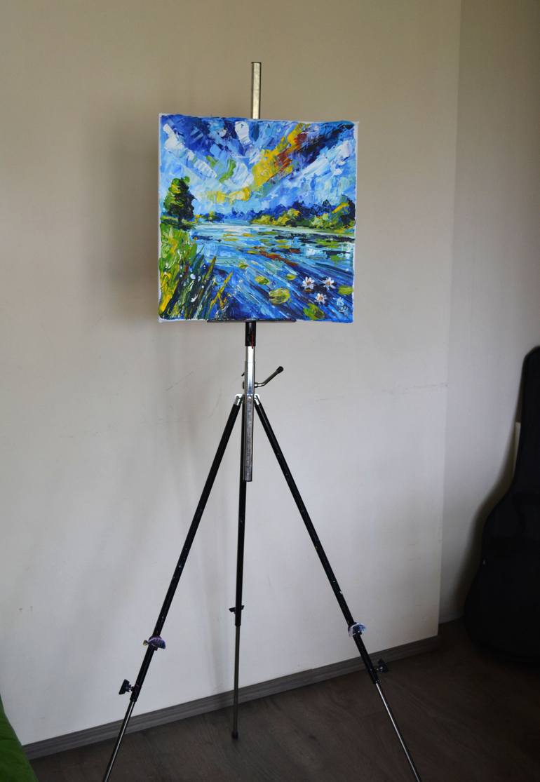 Original Contemporary Water Painting by Lada Kholosho