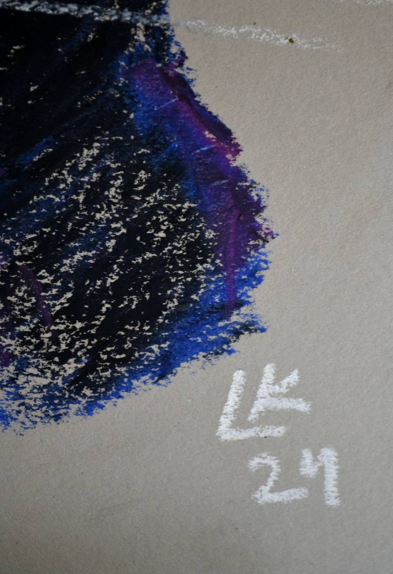 Original Abstract Cats Painting by Lada Kholosho