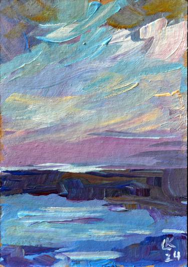 Print of Abstract Expressionism Seascape Paintings by Lada Kholosho