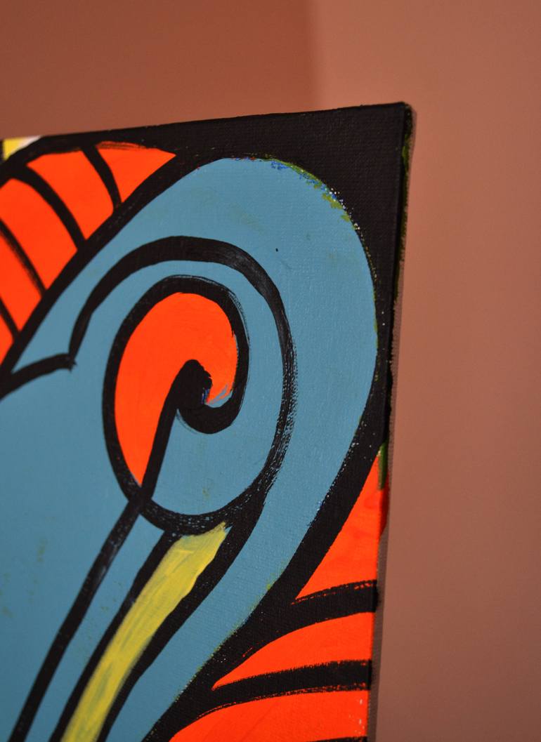 Original Conceptual Abstract Painting by Lada Kholosho