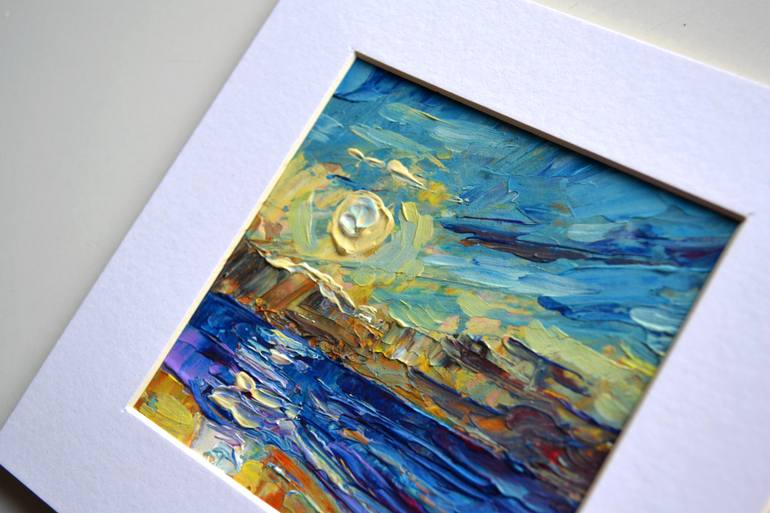 Original Abstract Seascape Painting by Lada Kholosho