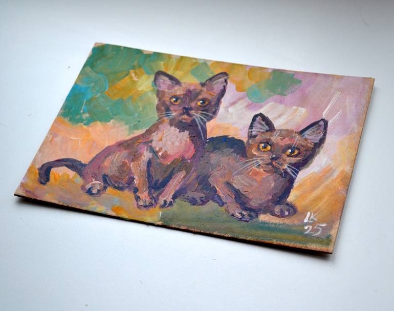 Original Contemporary Animal Painting by Lada Kholosho