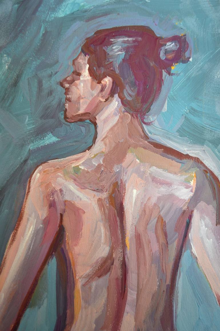 Original Abstract Nude Painting by Lada Kholosho