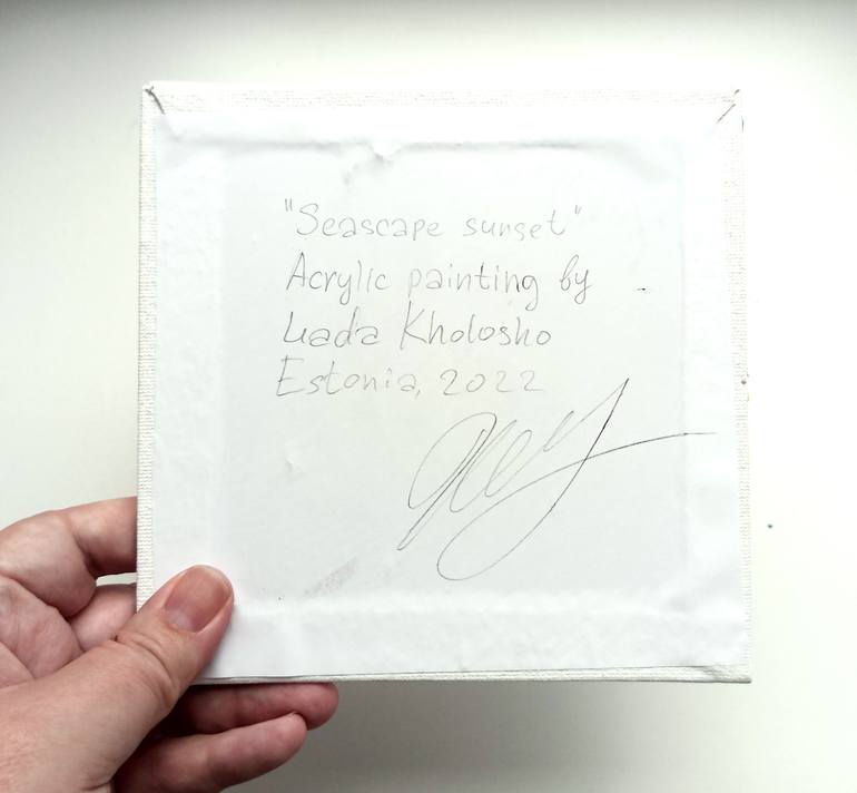 Original Impressionism Seascape Painting by Lada Kholosho