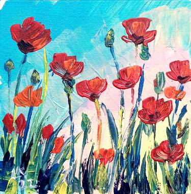 Red poppies thumb