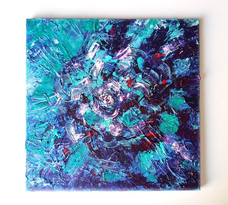 Original Fine Art Abstract Painting by Lada Kholosho