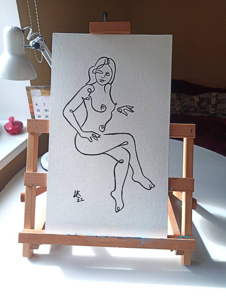 Original Nude Painting by Lada Kholosho