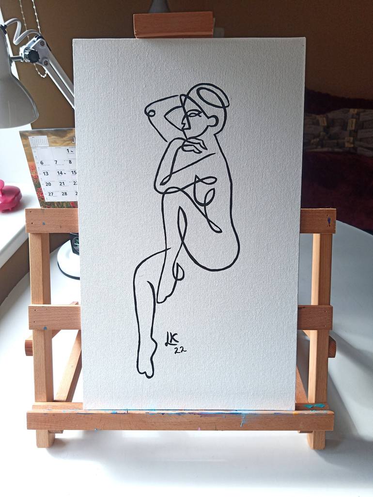 Original Nude Painting by Lada Kholosho