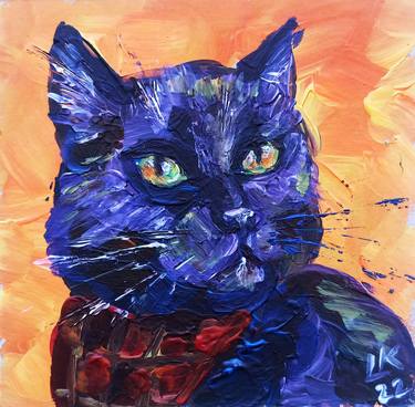 Print of Fine Art Cats Paintings by Lada Kholosho