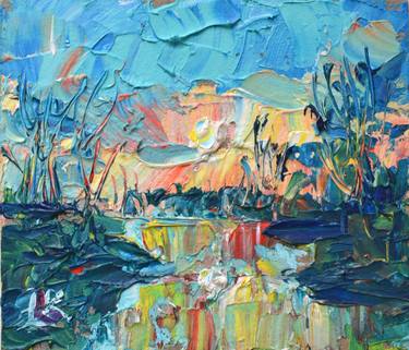 Print of Abstract Landscape Paintings by Lada Kholosho