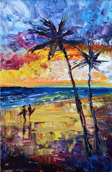 Print of Impressionism Seascape Paintings by Lada Kholosho