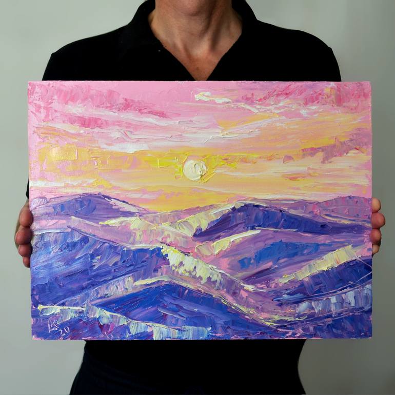 Original Abstract Landscape Painting by Lada Kholosho