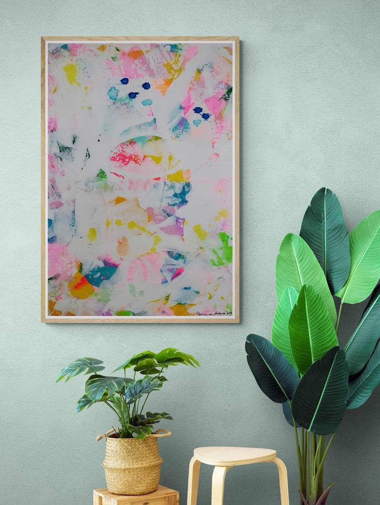 Original Abstract Expressionism Abstract Painting by Patricia Von Andersen