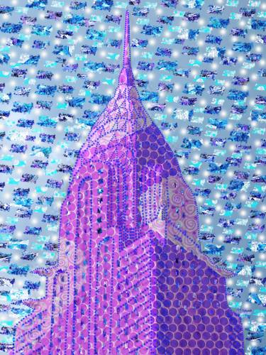 Print of Abstract Architecture Mixed Media by Dulcie Dee