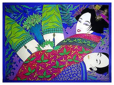 Samurai & Geisha Pillowing thumb