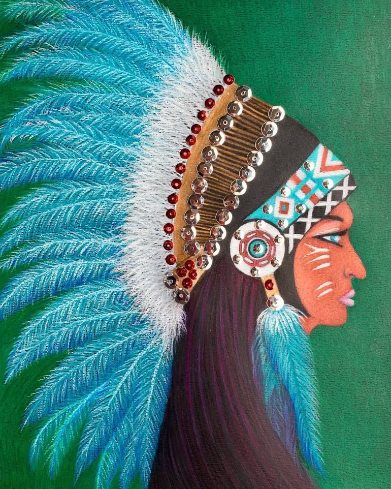 american indian princess painting