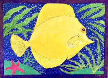 Print of Modern Fish Paintings by Dulcie Dee