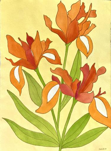 Print of Floral Paintings by Dulcie Dee