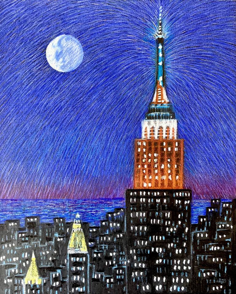 I LOVE THE EMPIRE STATE BUILDING II Drawing by Dulcie Dee Saatchi Art