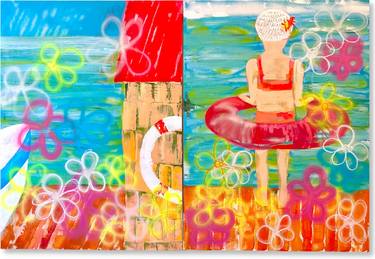 Original Pop Art Beach Paintings by Susan Havens-Morris
