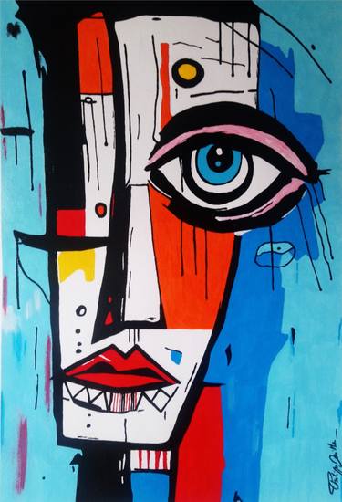 Original Expressionism Portrait Paintings by Philippe Dailler