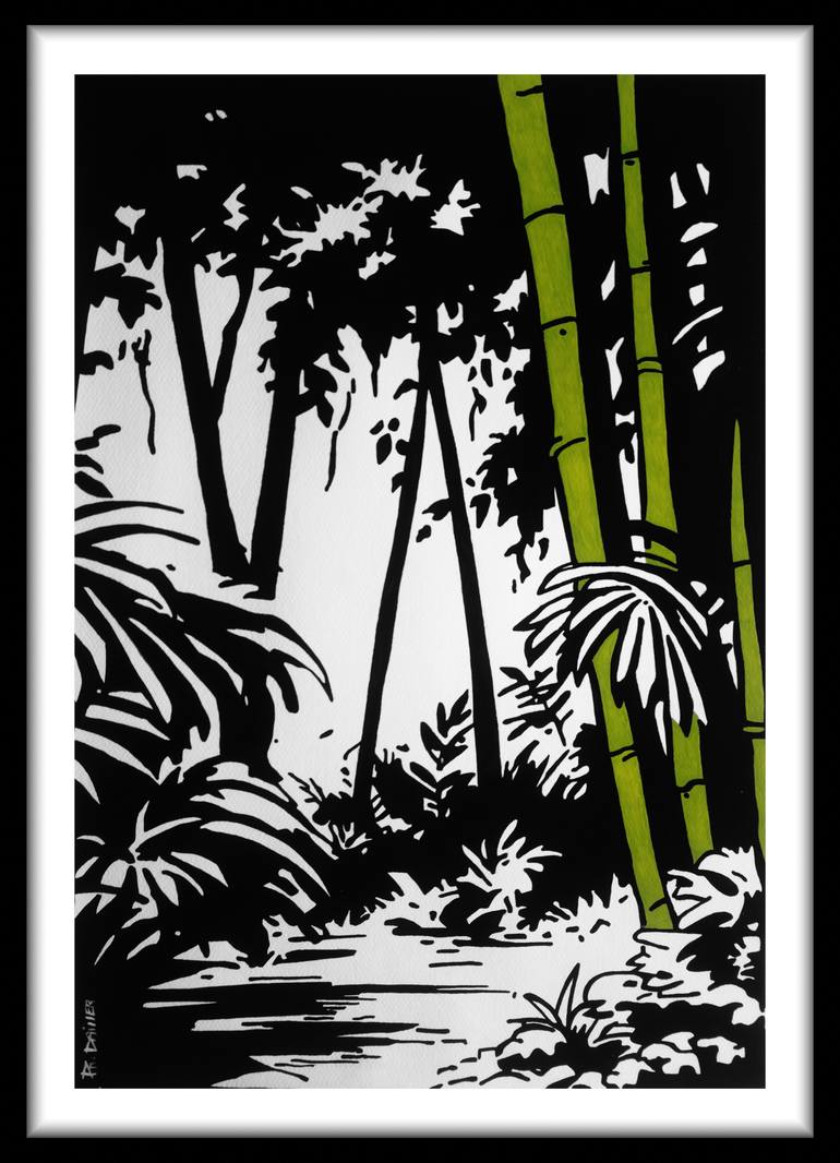 Original Minimalism Landscape Painting by Philippe Dailler