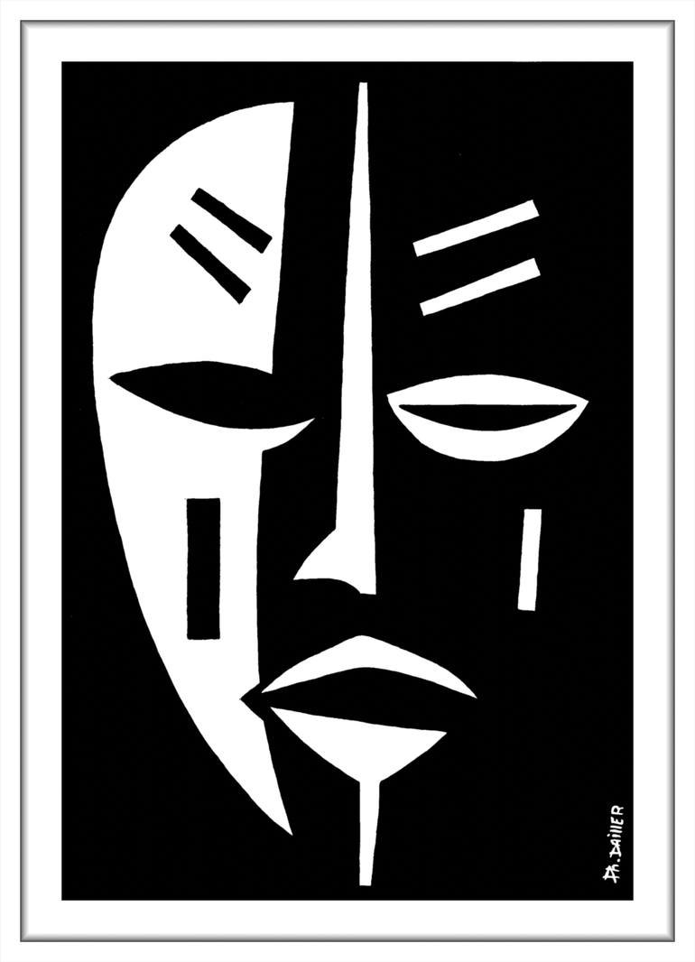 Original Minimalism Men Painting by Philippe Dailler
