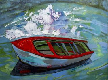 Print of Realism Boat Paintings by Nikola Markovic