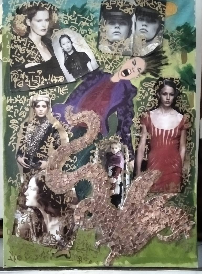 Original Conceptual Women Painting by Elisabetta Nistico