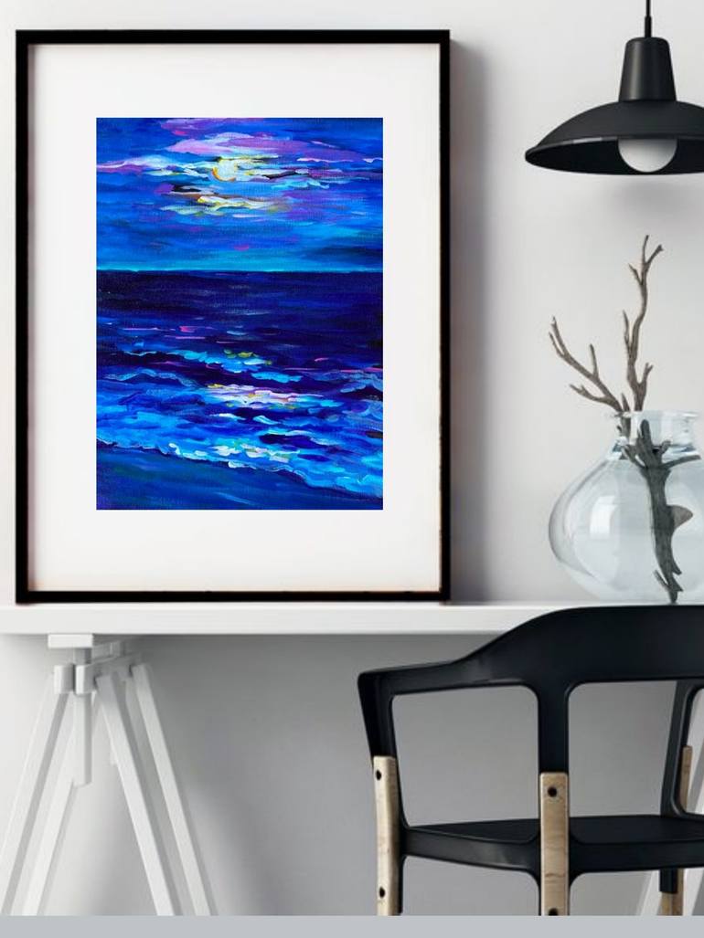 Original Impressionism Abstract Painting by Mila Dey