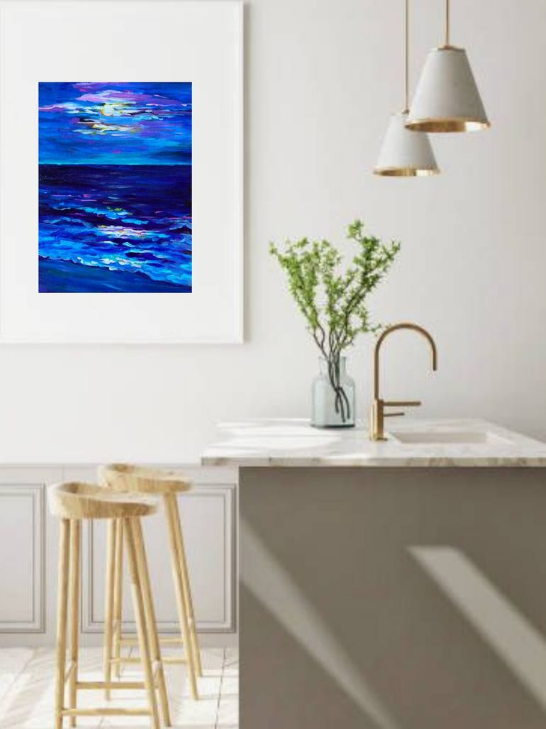 Original Impressionism Abstract Painting by Mila Dey