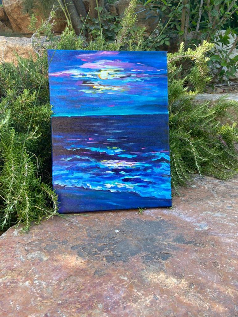 Original Impressionism Abstract Painting by Mila Dey