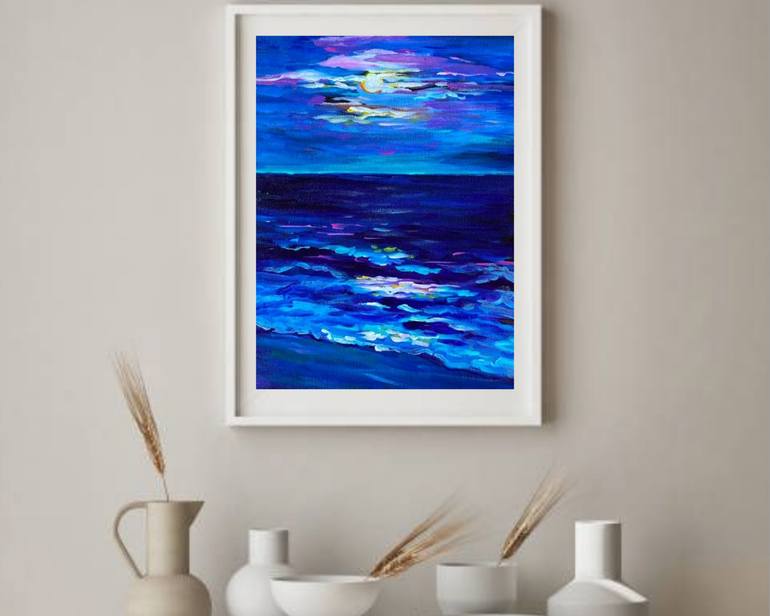 Original Impressionism Abstract Painting by Mila Dey