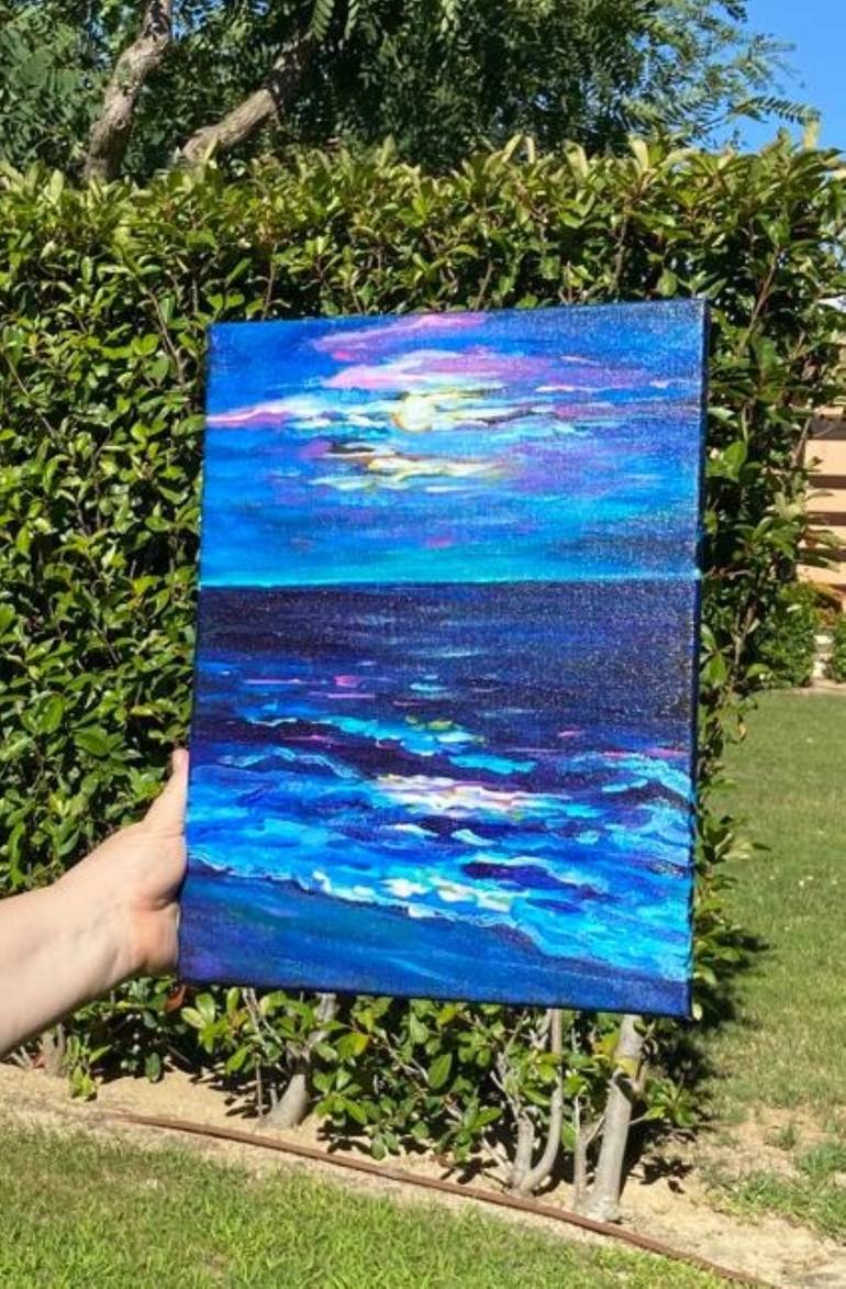 Original Impressionism Abstract Painting by Mila Dey