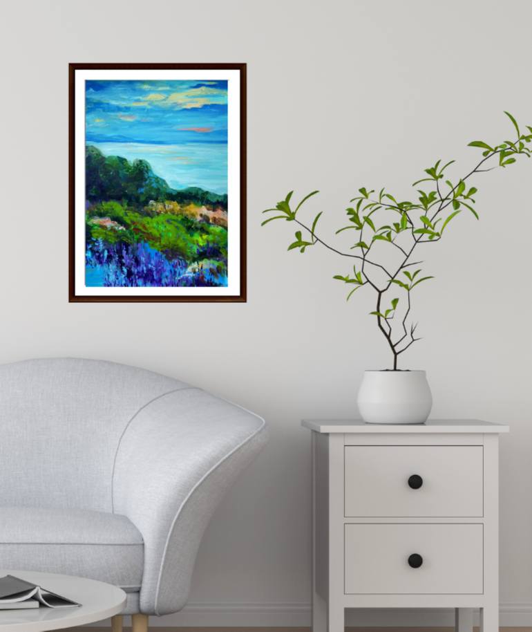 Original Impressionism Seascape Painting by Mila Dey