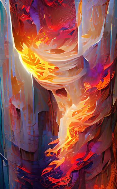 Original Abstract Fantasy Paintings by Daffa Raditya