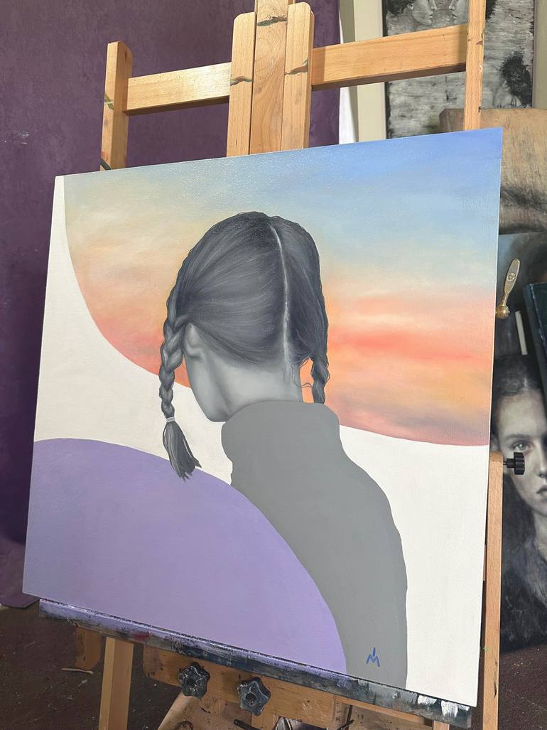 Original Surrealism People Painting by Margarita Ivanova