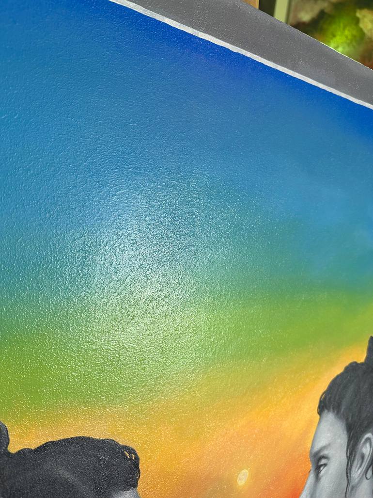 Original Surrealism People Painting by Margarita Ivanova