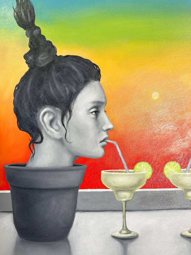 Original Surrealism People Painting by Margarita Ivanova