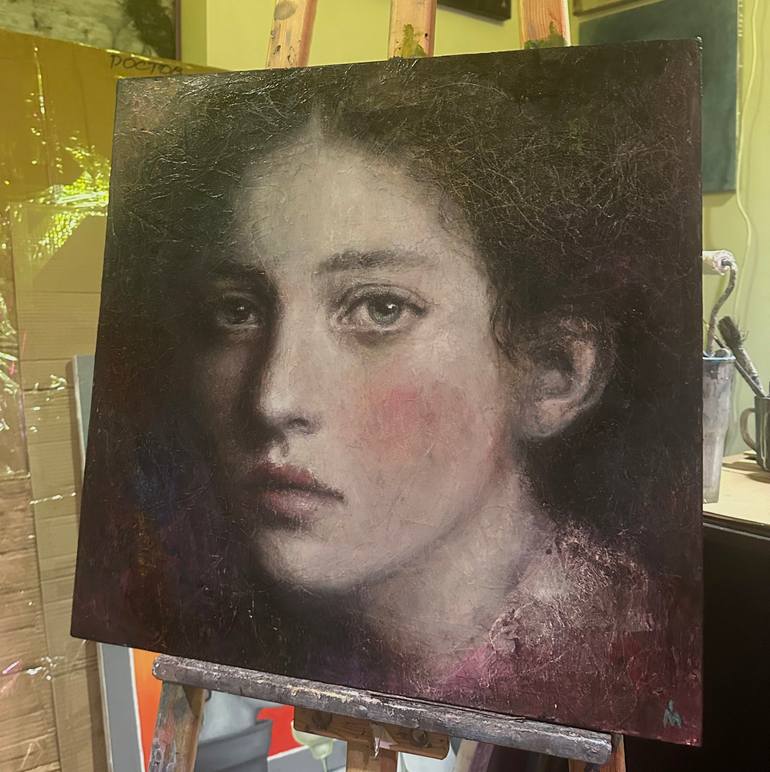 Original Modernism People Painting by Margarita Ivanova