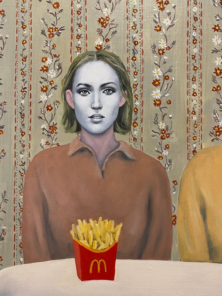 Original Conceptual People Painting by Margarita Ivanova