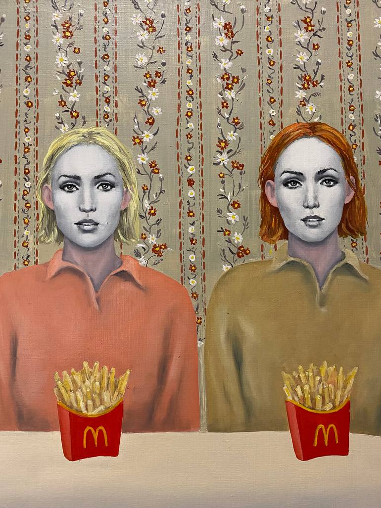 Original Conceptual People Painting by Margarita Ivanova