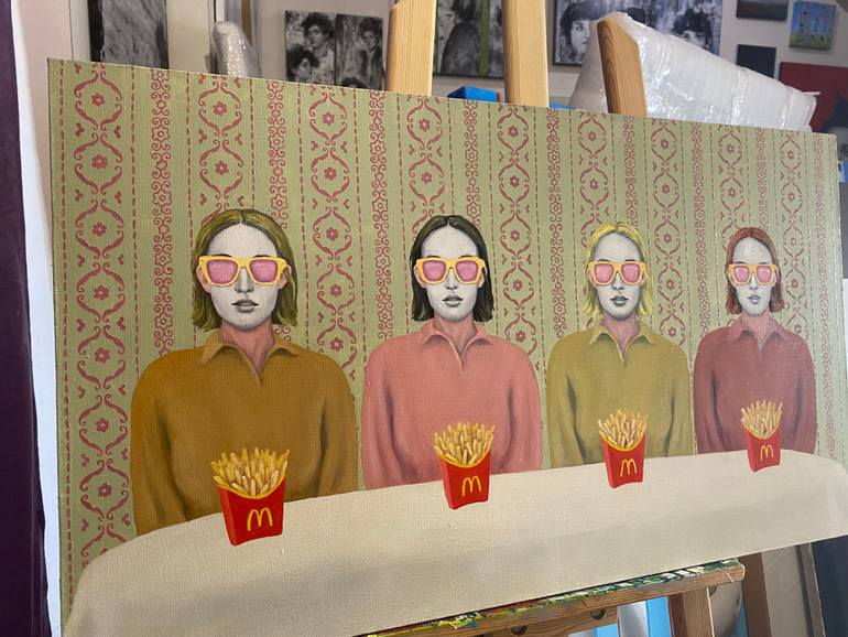 Original Conceptual People Painting by Margarita Ivanova